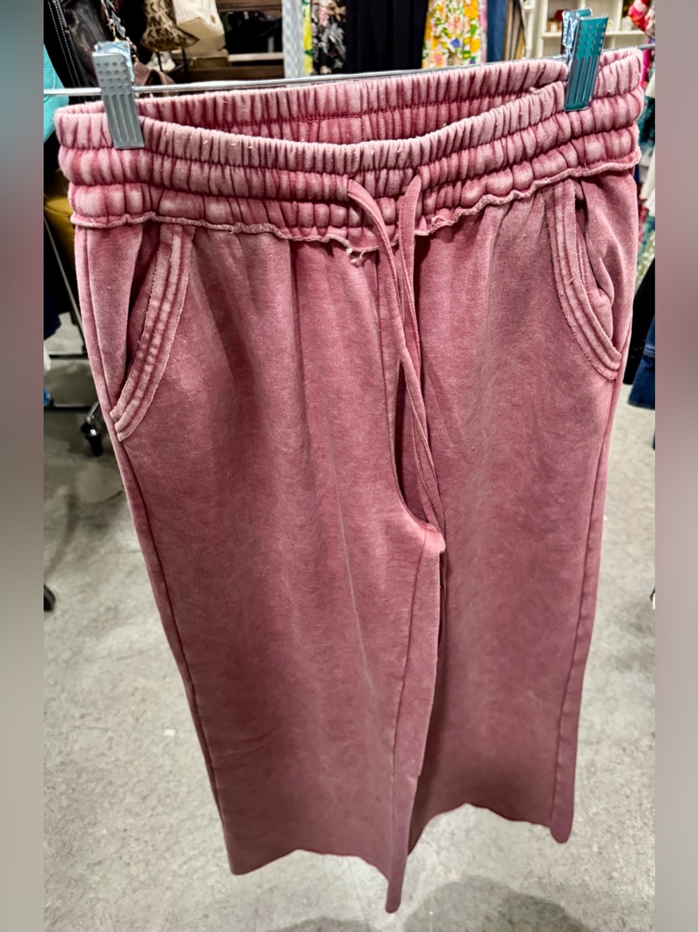 Zenana Outfitters Rose Mauve Pull-On Jogger Pants